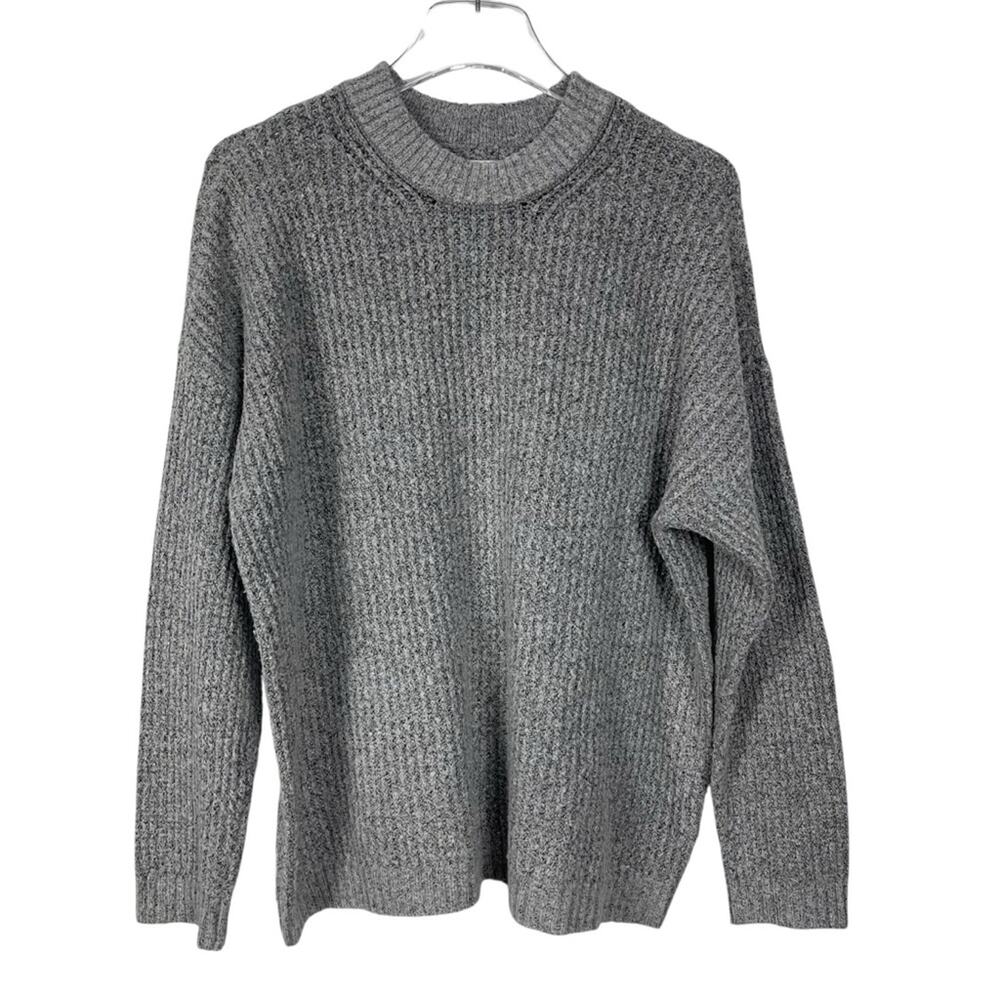 American Eagle Sweater Crew Neck Longline Grey Size Small